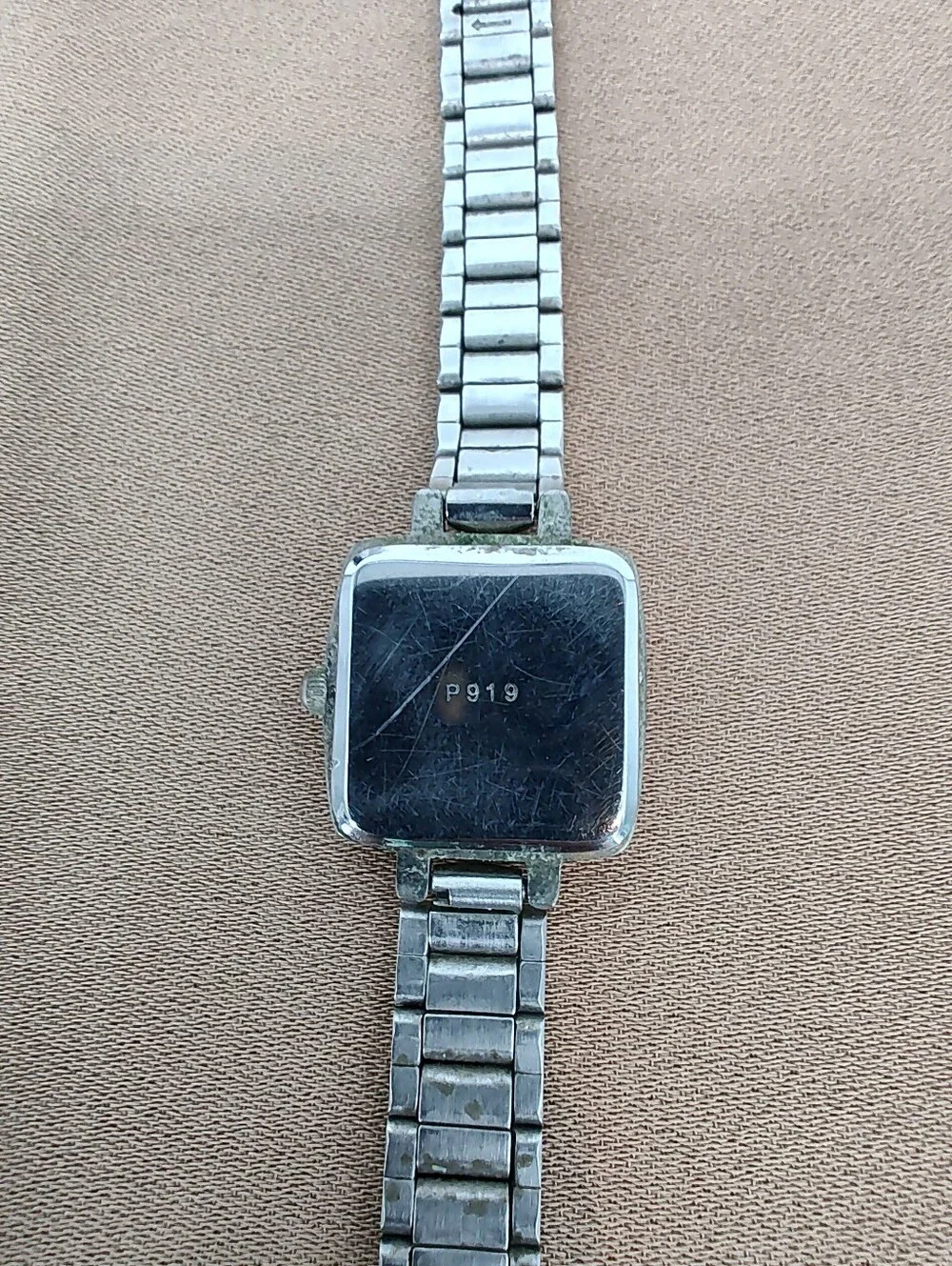 Vintage Polini Women's Silver Square Dial Bracelet Watch